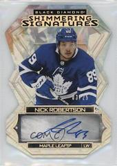 Nick Robertson [Spectrum] Hockey Cards 2022 Upper Deck Black Diamond Shimmering Signatures Prices