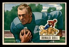 Don Doll Football Cards 1951 Bowman Prices