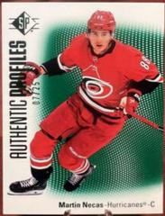 Martin Necas [Green] Hockey Cards 2021 SP Authentic Profiles Prices