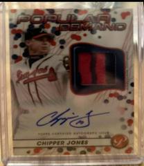Chipper Jones [Red] #DPAR-CJ Baseball Cards 2023 Topps Pristine Popular Demand Autograph Relic Prices