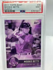Mookie Betts [Purple] #35 Baseball Cards 2017 Topps Bunt Prices