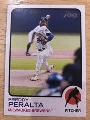 Freddy Peralta #3 Baseball Cards 2022 Topps Heritage Prices