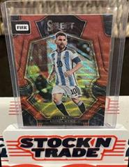 Lionel Messi [Red Wave] Soccer Cards 2022 Panini Select FIFA Prices