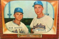 Bob & Bill Shantz Baseball Cards 1955 Bowman Prices
