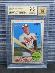 Manny Machado [Red Ink] #MM Baseball Cards 2017 Topps Heritage Real One Autographs Prices