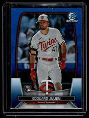 Edouard Julien [Blue] #1 Baseball Cards 2023 Bowman Chrome Prices