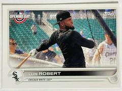 Luis Robert [SP Variation] #155 Baseball Cards 2022 Topps Opening Day Prices