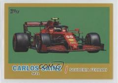 Carlos Sainz [Gold] #T61-CS Racing Cards 2021 Topps Formula 1 1961 Sports Cars Prices