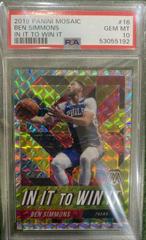 Ben Simmons Basketball Cards 2019 Panini Mosaic in It to Win It Prices