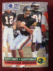 Scott Erney #4 Football Cards 1991 Pro Set Wlaf Inserts Prices