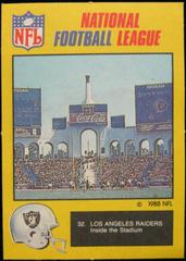 Los Angeles Raiders [Cardboard] #32 Football Cards 1988 Monty Gum Prices