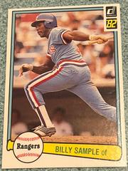 Billy Sample #69 Baseball Cards 1982 Donruss Prices