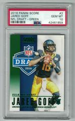 Jared Goff [Green] Football Cards 2016 Panini Score NFL Draft Prices