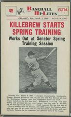 Killebrew Starts #49 Baseball Cards 1960 NU Card Baseball Hi Lites Prices