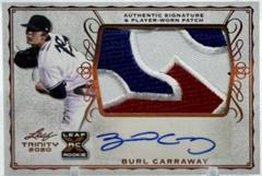 Burl Carraway [Platinum] Baseball Cards 2020 Leaf Trinity Patch Autographs Prices