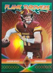 Carson Wentz [Green] #FT-16 Football Cards 2022 Panini Phoenix Flame Throwers Prices