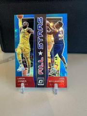 LeBron James, Zion Williamson [Blue] Basketball Cards 2021 Panini Donruss Optic All Stars Prices