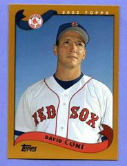 David Cone #14 Baseball Cards 2002 Topps Prices