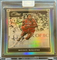 Moses Malone [Blue] Basketball Cards 2019 Panini One and One Prices