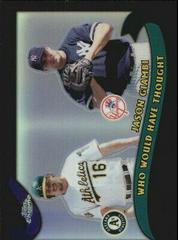 Jason Giambi [Black Refractor] Baseball Cards 2002 Topps Chrome Traded Prices