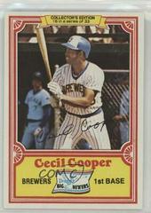 Cecil Cooper #16 Baseball Cards 1981 Drake's Prices