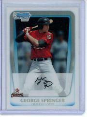 George Springer [Refractor] #BDPP81 Baseball Cards 2011 Bowman Draft Prospects Prices