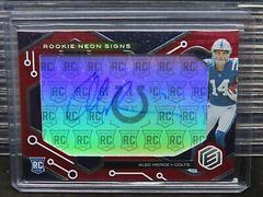 Alec Pierce [Red] #RNS-AP Football Cards 2022 Panini Elements Rookie Neon Signs Autographs Prices