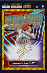 Shohei Ohtani Baseball Cards 2023 Topps Finest Headliners Autographs Prices