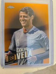 Carlos Vela [Orange] #2 Soccer Cards 2022 Topps Chrome MLS Prices