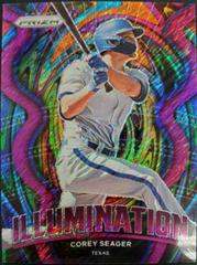 Corey Seager [Purple Shimmer Prizm] #IL-5 Baseball Cards 2022 Panini Prizm Illumination Prices