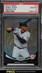 Derek Jeter [Refractor] #14 Baseball Cards 2010 Finest Prices