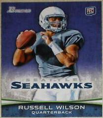 Russell Wilson [Set To Pass Purple] Football Cards 2012 Bowman Prices