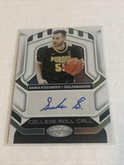 Sasha Stefanovic #CRC-SST Basketball Cards 2022 Panini Chronicles Draft Picks Certified College Roll Call Autographs Prices