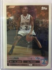 Chris Paul Basketball Cards 2005 Topps Big Game Prices