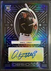 Oneil Cruz [Yellow] #OA-OC Baseball Cards 2022 Panini Chronicles Obsidian Autographs Prices