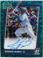 Wander Franco [Teal Velocity] #RPS-WF Baseball Cards 2021 Panini Donruss Optic Rated Prospect Signatures Prices