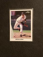 Gregg Olson #7 Baseball Cards 1990 Leaf Prices