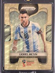 Lionel Messi [Gold Power] Soccer Cards 2018 Panini Prizm World Cup Prices