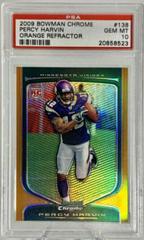 Percy Harvin [Orange Refractor] #138 Football Cards 2009 Bowman Chrome Prices