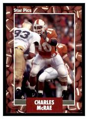 Charles McRae #71 Football Cards 1991 Star Pics Prices