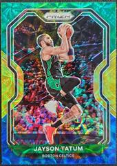 Jayson Tatum [Choice Blue, Yellow, Green Prizm] #119 Basketball Cards 2020 Panini Prizm Prices