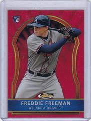 Freddie Freeman [Red Refractor] #8 Baseball Cards 2021 Topps Finest Prices