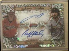 Jackson Holliday, Matt Holliday [Mini Diamond] #FDA-HH Baseball Cards 2023 Bowman's Best Family Tree Dual Autographs Prices