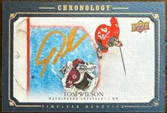 Tom Wilson [Green] #CA-TW Hockey Cards 2019 Upper Deck Chronology Canvas Autograph Prices