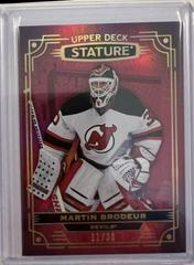 Martin Brodeur [Photo Variant Red] #10 Hockey Cards 2022 Upper Deck Stature Prices