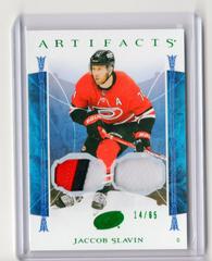 Jaccob Slavin [Material Emerald] Hockey Cards 2022 Upper Deck Artifacts Prices