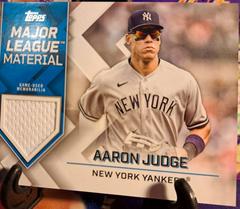 2019 Topps Relics #MLM-AJ Aaron Judge Game Worn Yankees Jersey Baseball  Card - White Jersey Swatch