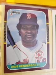 Dave Henderson Baseball Cards 1987 Donruss Opening Day Prices