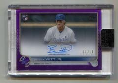 Bobby Witt Jr. [Purple] Baseball Cards 2022 Topps Clearly Authentic Autographs Prices