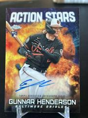 Gunnar Henderson #ASCA-GH Baseball Cards 2023 Topps Chrome Update Action Stars Autographs Prices
